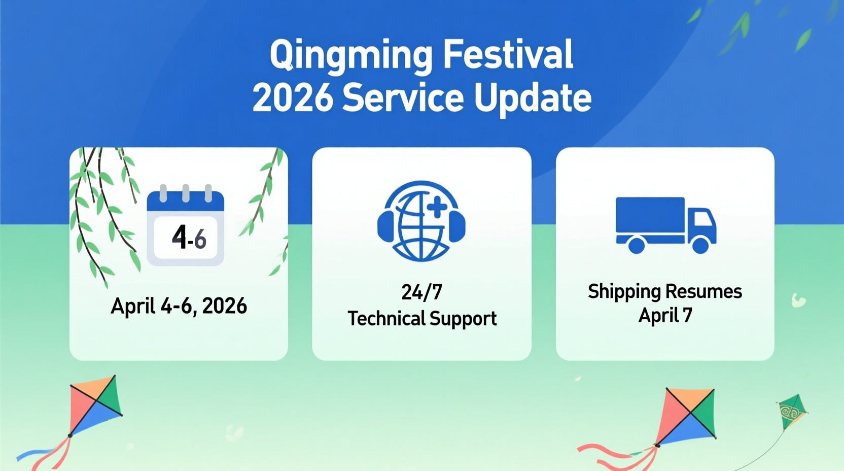 Qingming Festival 2026 Service Logistics Update PLC DCS Pro Ltd Qingming Festival 2026 Service Amp Logistics Update 