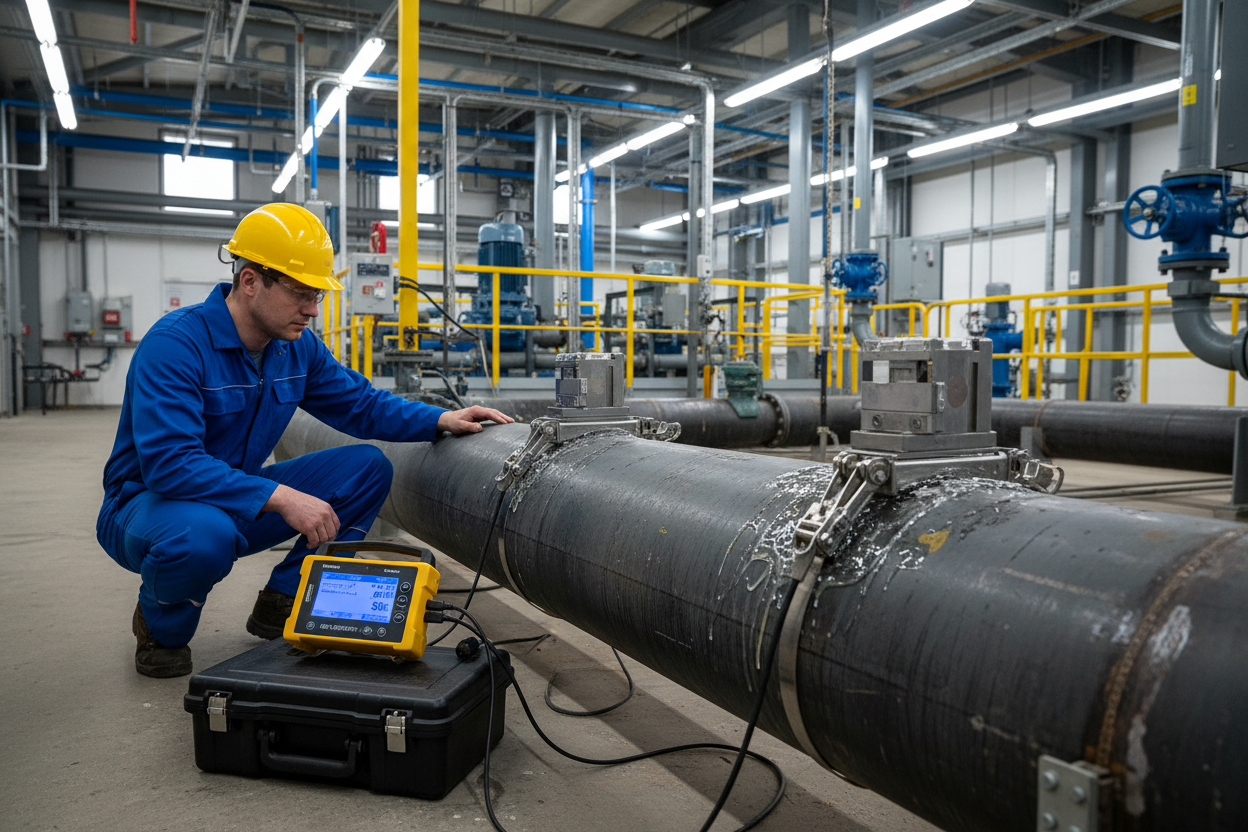 Clamp-On Ultrasonic Flow Meter Installation and Commissioning: Field Guide Using GE PT878 and Yokogawa ADMAG Series