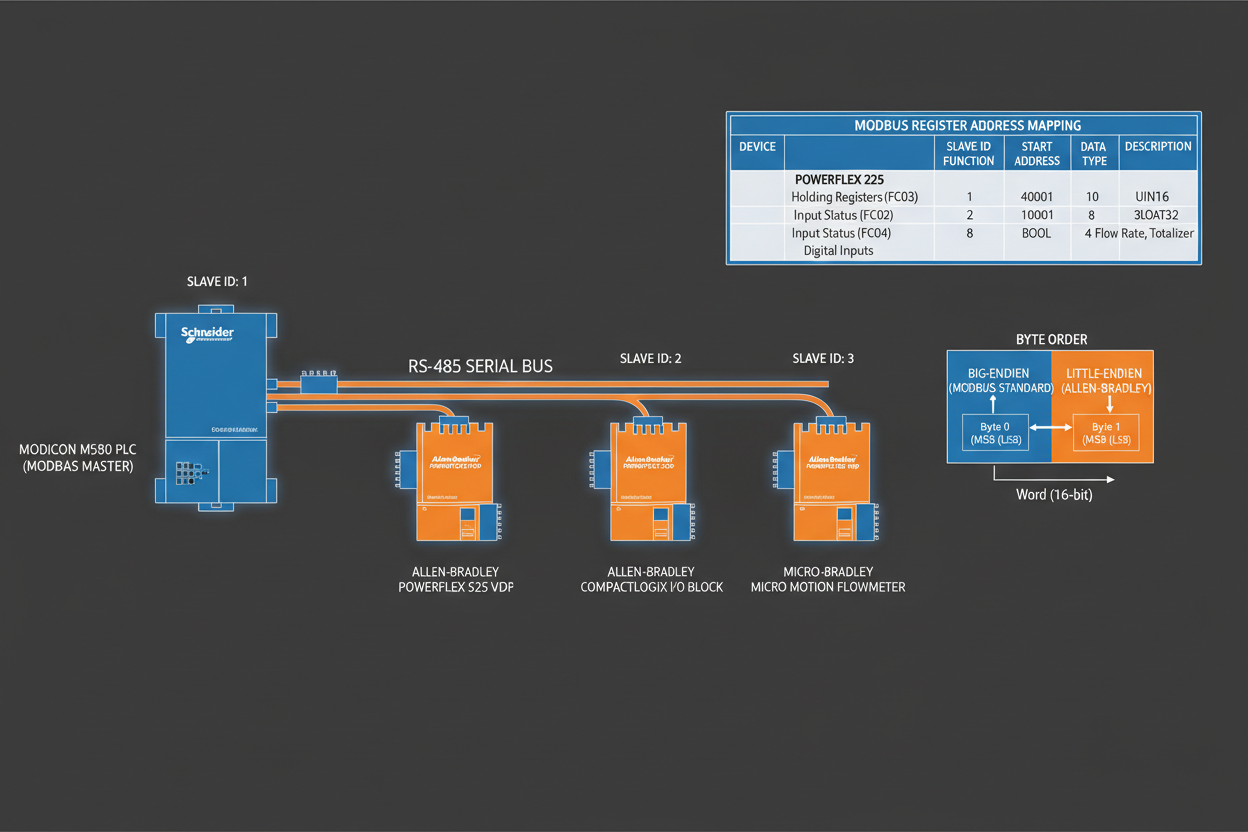 Modbus Protocol Data Storage: Practical Implementation Guide for Schneider and Allen-Bradley Systems