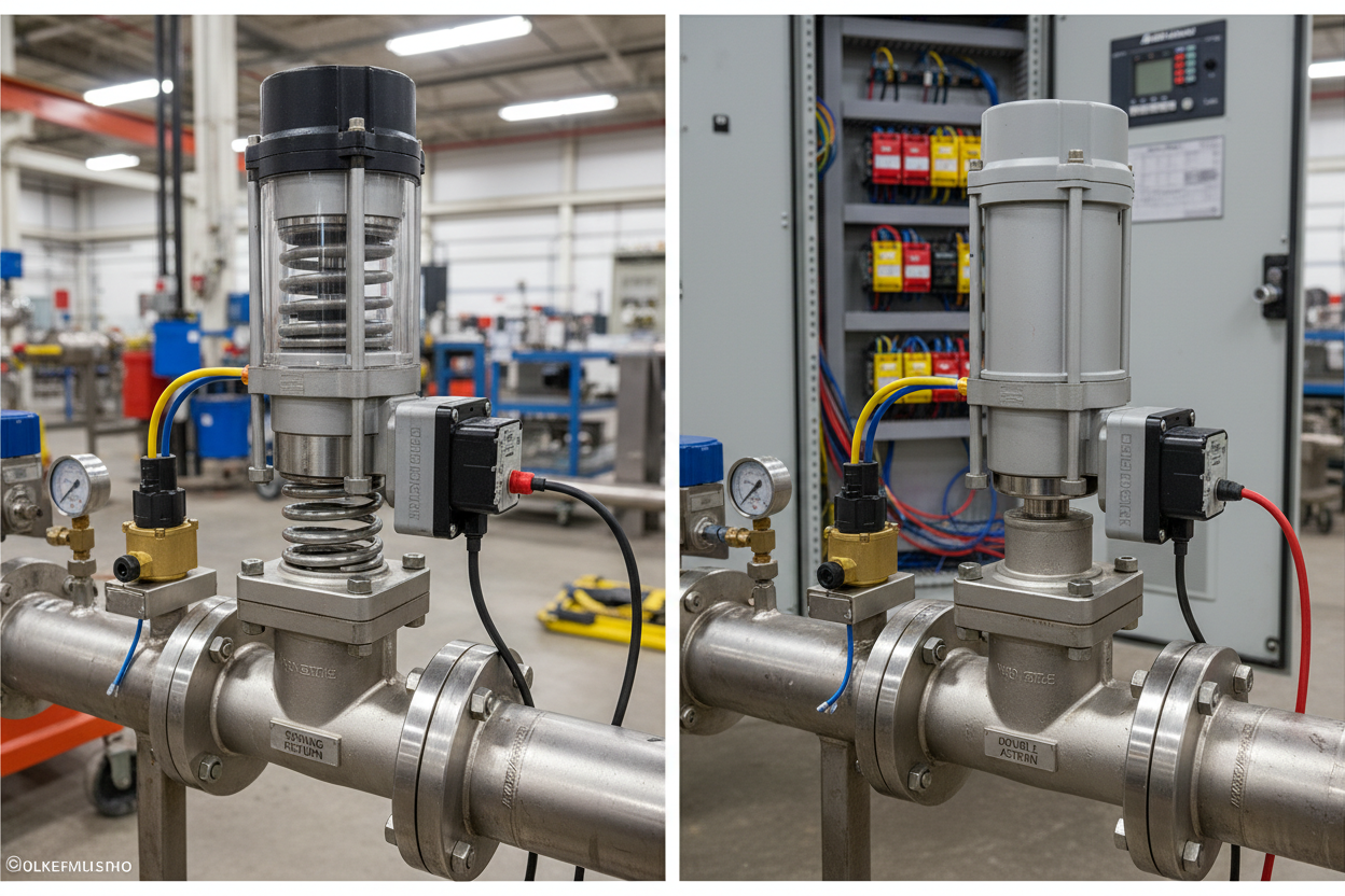 Single Acting vs Double Acting Actuators: Selection Criteria, Fail-Safe Design, and Field Fault Diagnosis