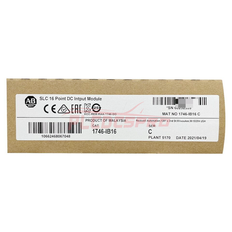 Module d'entrée CC Allen-Bradley 1746-IB16 | Module SLC 500