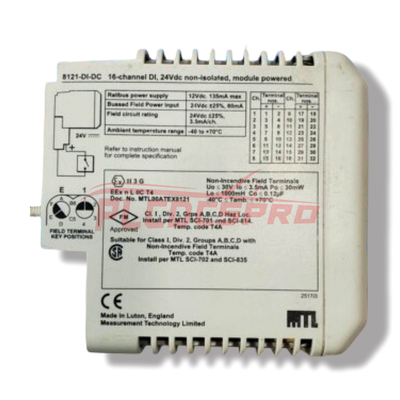 8121-DI-DC-01 | MTL | Discrete Input Module