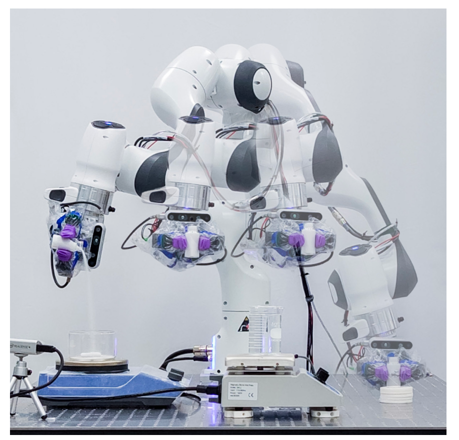 Adaptive Robotic Framework for Chemistry Lab Automation: Accelerating Material Discovery