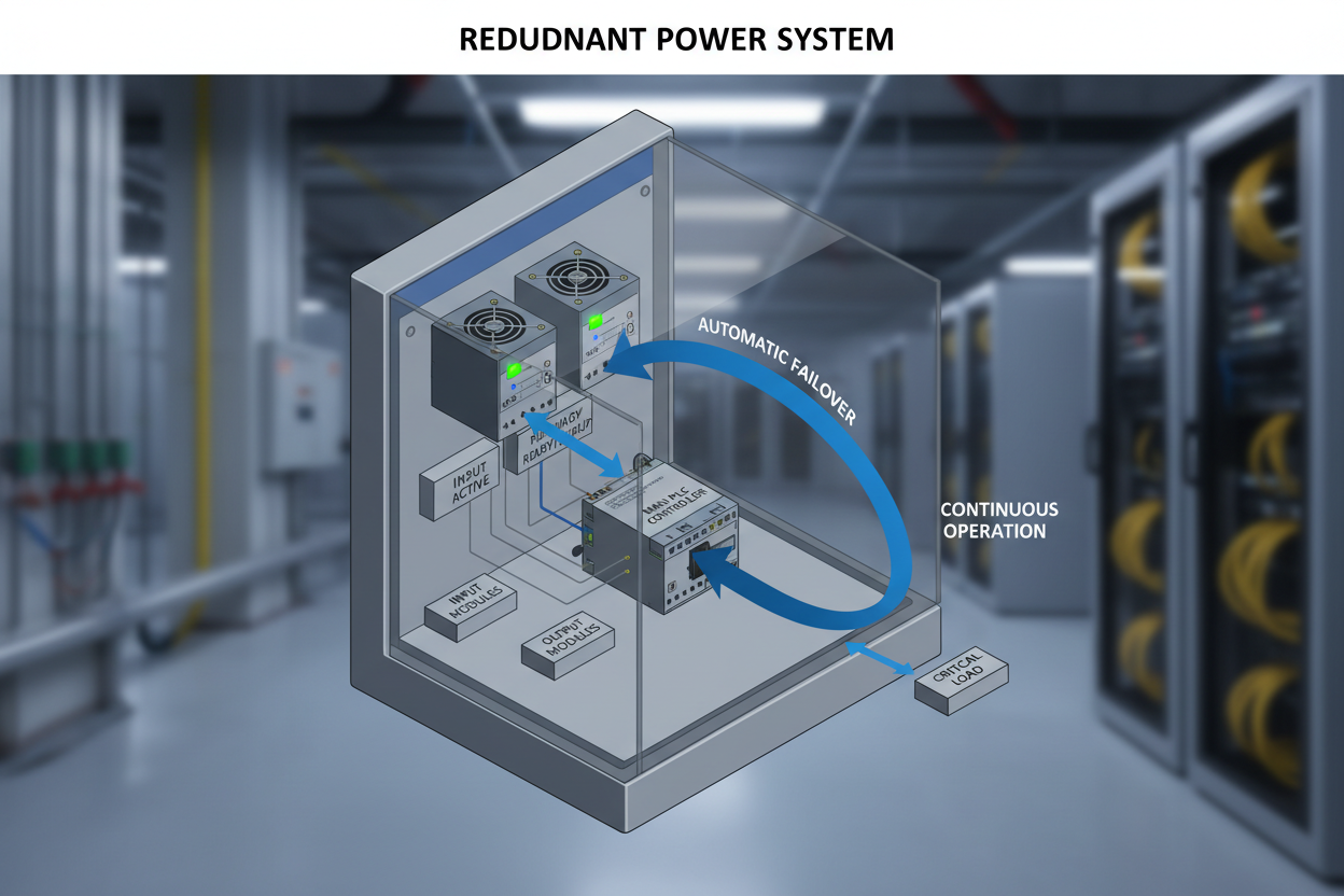 How Redundant Power Supplies Keep Your PLC Running Without Interruption