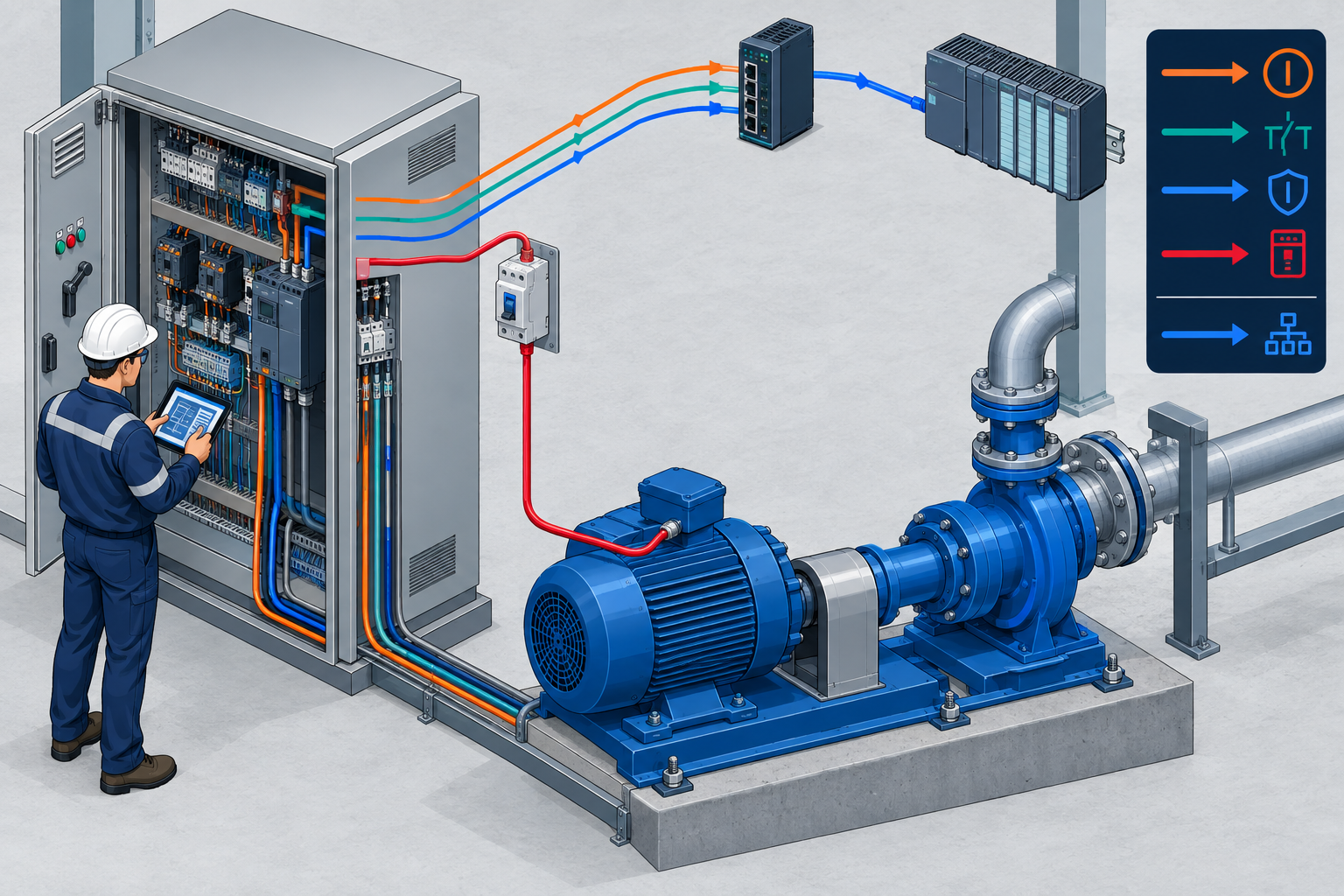 Wiring and Commissioning Motor Control Signals with Allen-Bradley EtherNet/IP