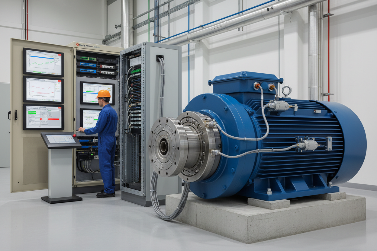 Motor Bearing Temperature Monitoring and Vibration Protection Settings