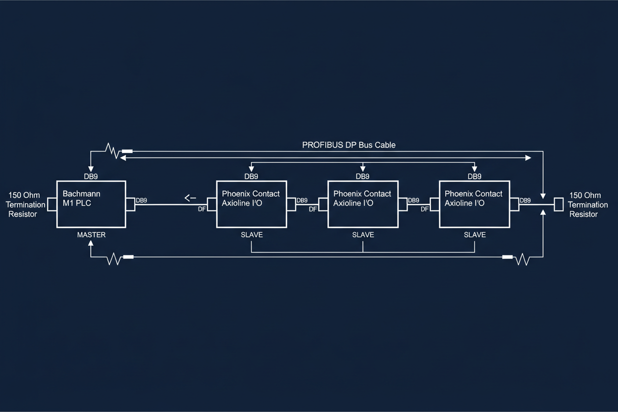 Phoenix Contact Axioline Distributed I/O and Bachmann M1 Profibus Integration
