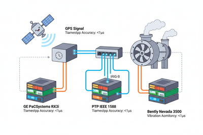 PTP, IRIG-B, and SNTP Time Sync: Fixing Timestamp Drift in GE and Bently Nevada Systems