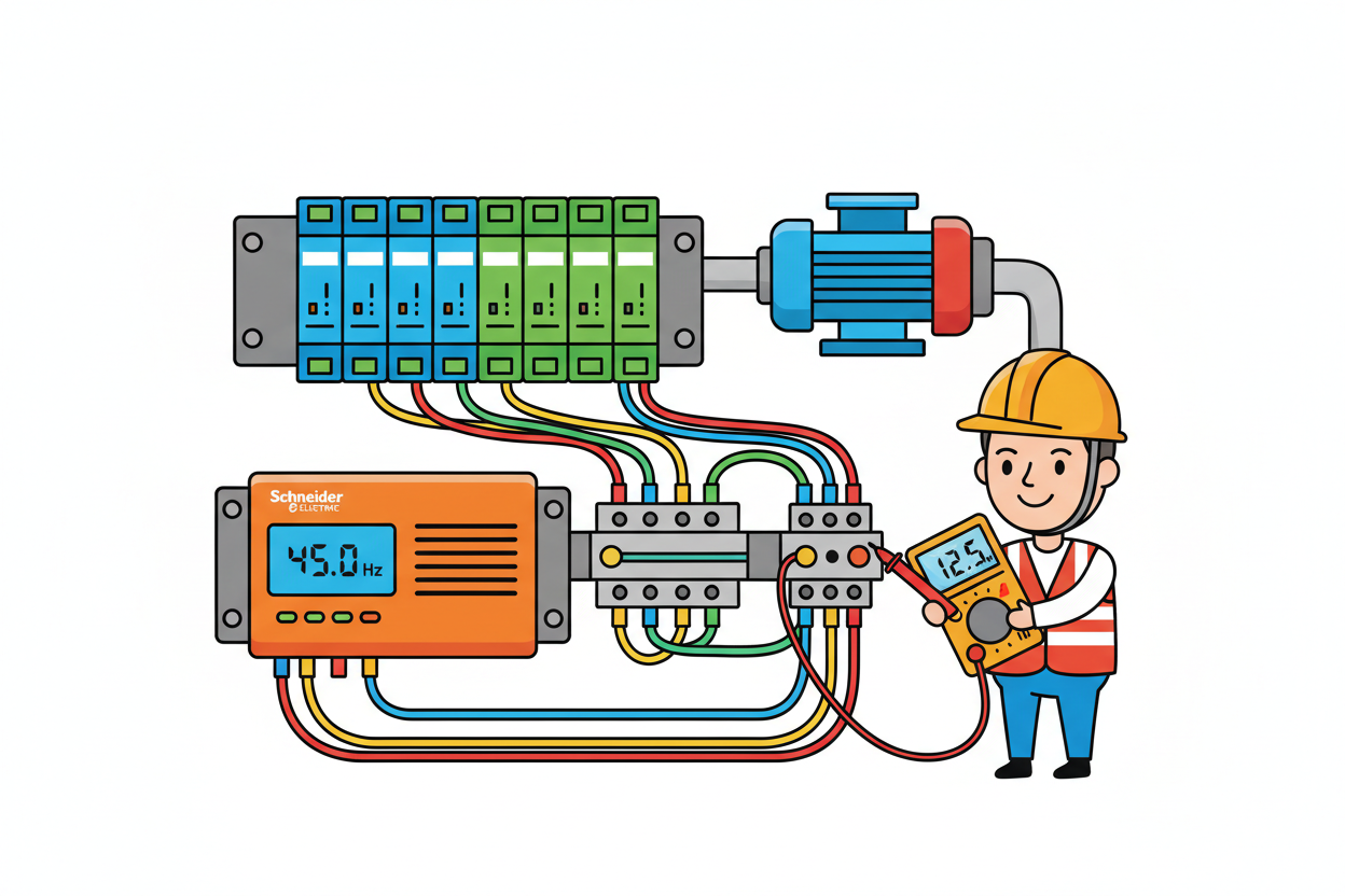 Troubleshooting a Schneider Modicon-to-Altivar Drive Loop: 4-20 mA Control and DMM Fault Isolation