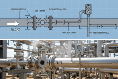 Why RTD Sensors Must Be Installed Downstream of Orifice Plates