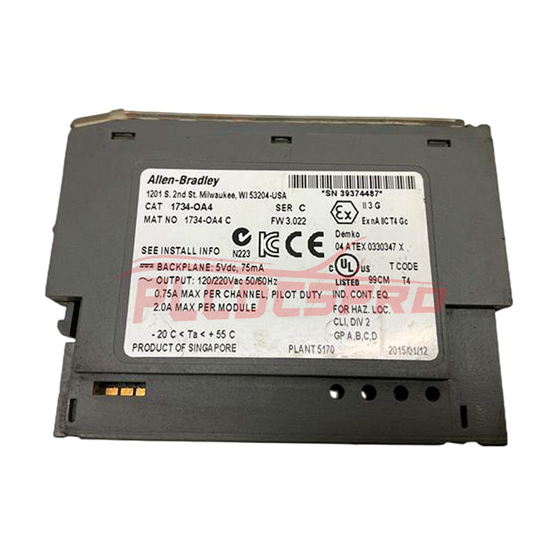 1734-OA4 | Allen Bradley | AC 4-арналы шығыс модулі