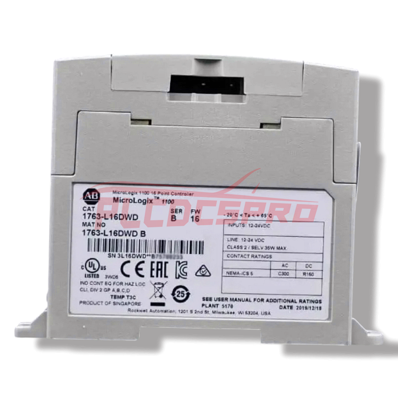 1763-L16DWD | Allen-Bradley Controller, 10 Digital Inputs, 6 Digital Relay Outputs