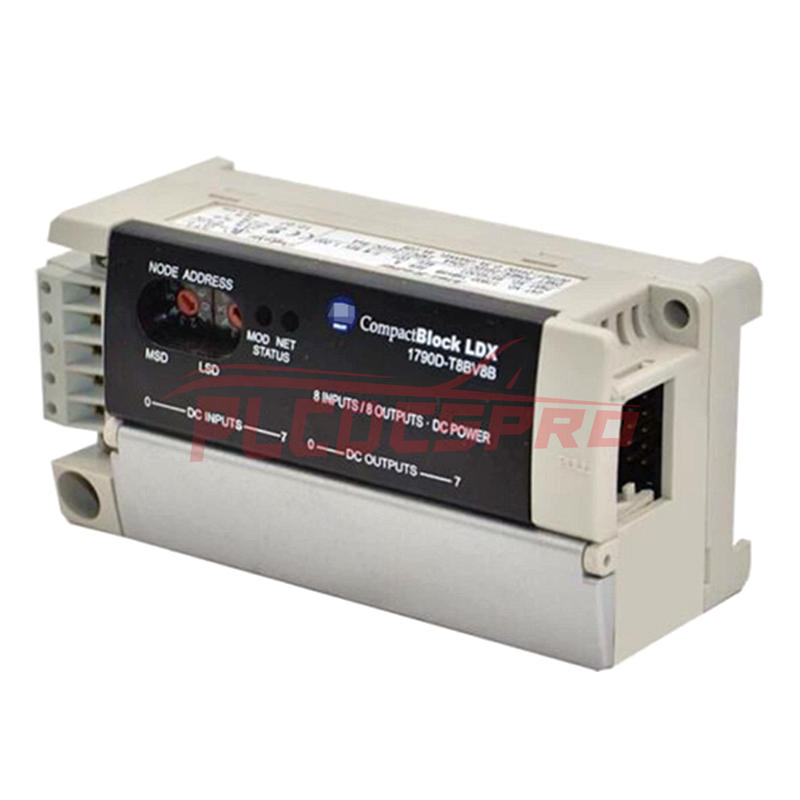1790D-T8BV8B | Allen Bradley | CompactBlock LDX I/O alapblokk, DNET