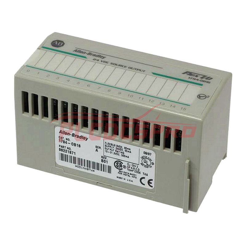 Módulo de Saída Allen Bradley 1794-OB16 Flex I/O, 24VDC, 16 Saídas Fonte