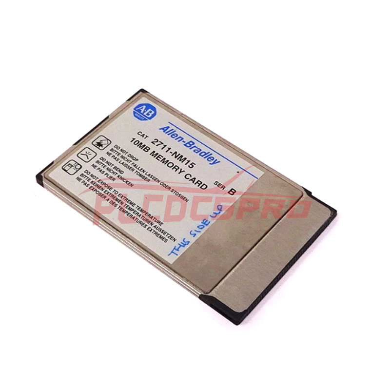 2711-NM15 | Rockwell Allen Bradley 10 MB karta pamięci Flash Pcmcia