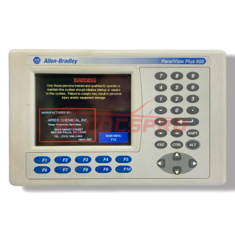 Allen Bradley PanelView Plus 600 2711P-B6C20D HMI Terminal