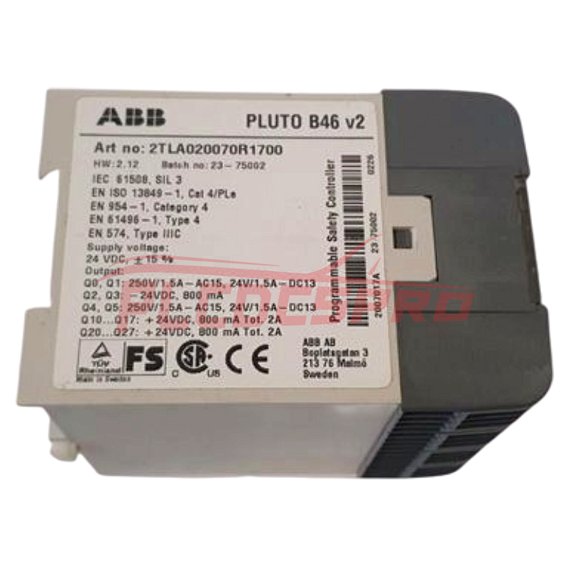 ABB 2TLA020070R1700 Pluto 2TLA Series Safety Controller