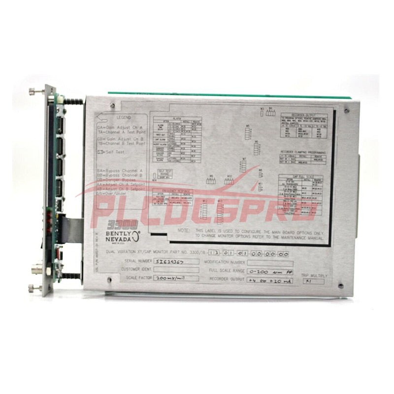 3300/16-13-01-01-00-00-00 | Bently Nevada | Monitor Doppi Vibrazioni