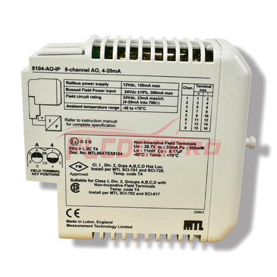 MTL 8104-AO-IP-03 Mô-đun Đầu ra Tương tự cho PAC8000