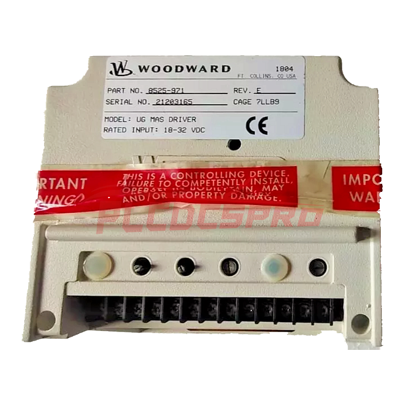 8525-971 | Woodward | UG MAS upravljač regulatora na skladištu