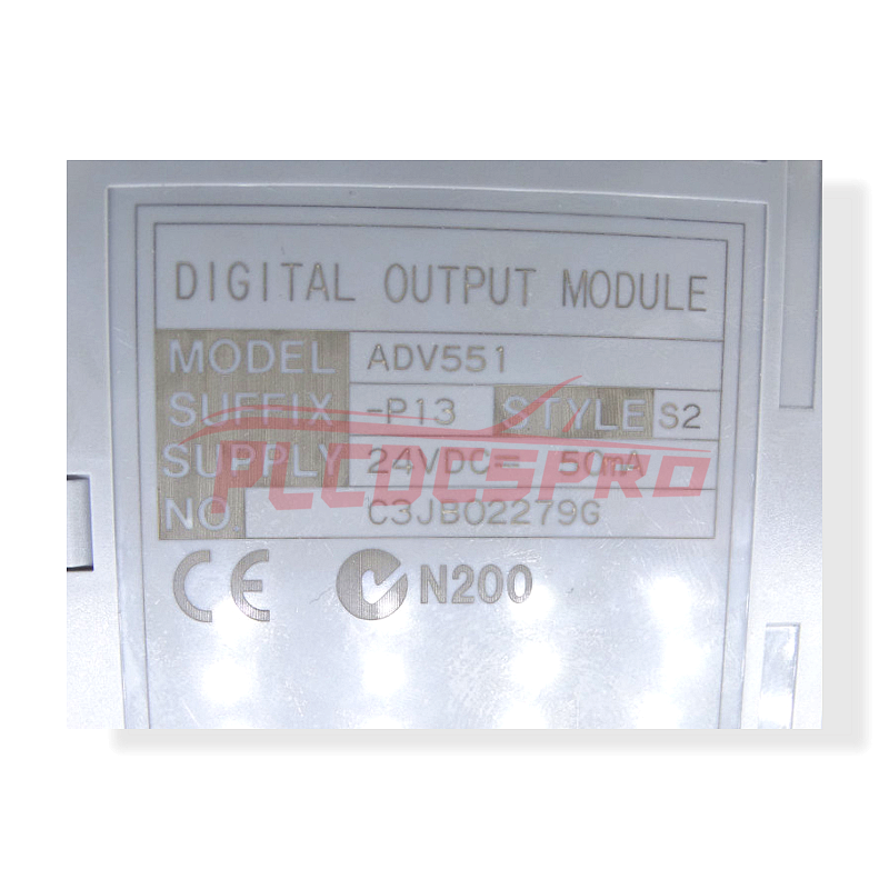 Yokogawa ADV551-P13 Rəqəmsal Giriş/Çıxış Modulu 24VDC 50MA