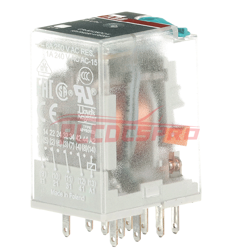 CR-M110DC4 1SVR405613R8000 | ABB csatlakoztatható interfész relé 4 váltóérintkezővel