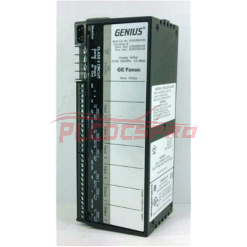 GE IC660BBA100P1 115 VAC, 0-10 VDC, 4-20 mA, Аналогов входно-изходен блок