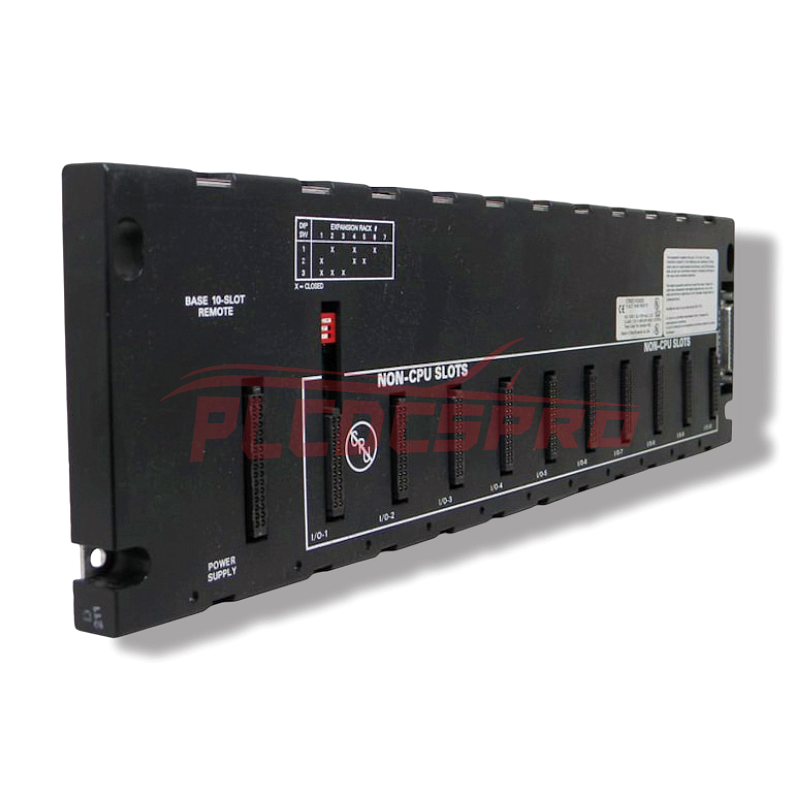 GE Fanuc PACSystems RX3i Serial 10-Slot Remote Baseplate Model: IC693CHS393