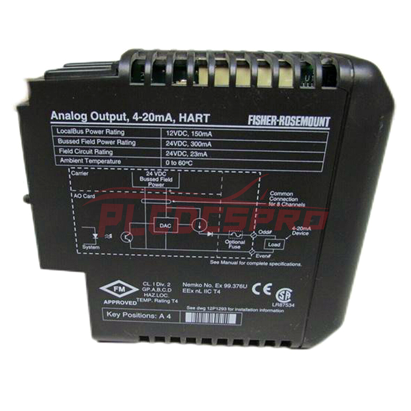 KJ3002X1-BE1 12P0682X042 Emerson Delta V Аналоговый выходной модуль