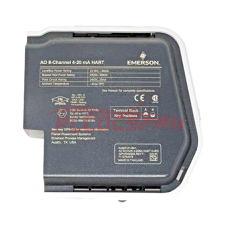 Emerson DeltaV Serie S Módulo de Entrada Digital KJ3203X1-BK1