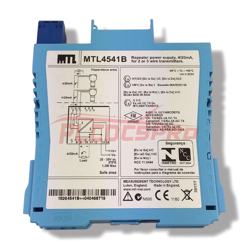 Fonte de Alimentação Repetidora MTL Instruments MTL4541B 4/20mA, HART