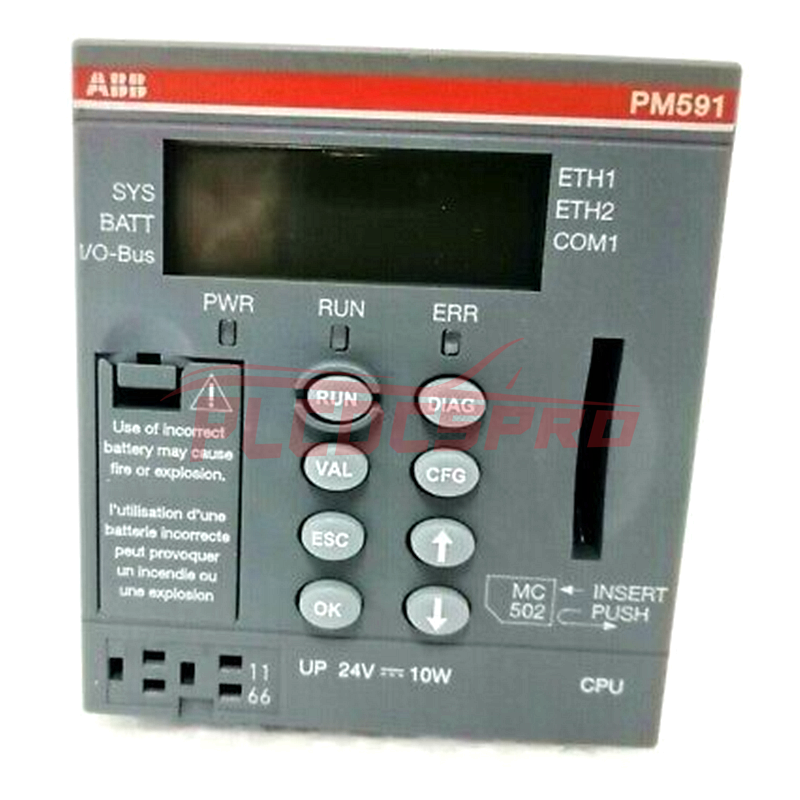 PM591-2ETH 1SAP150100R0277 | ABB | وحدة المعالجة