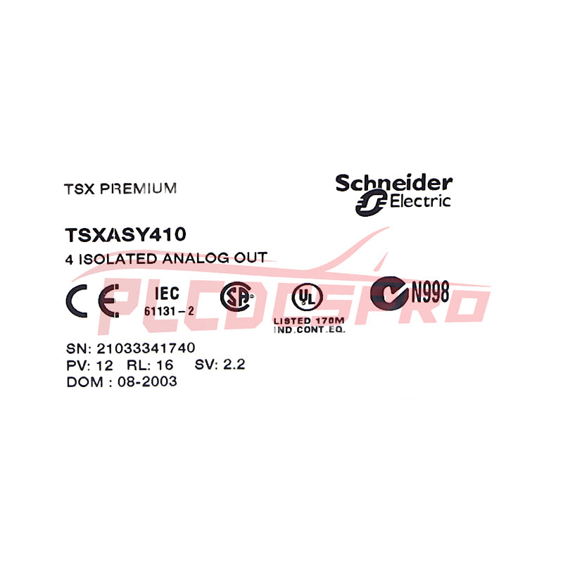 Schneider TSXASY410 4-Channel Analog Output Module