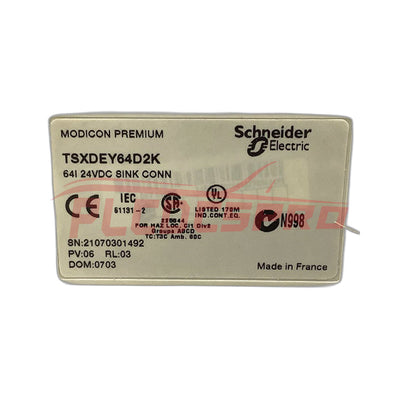 TSXDEY64D2K Schneider 64-Channel 24VDC Discrete Input